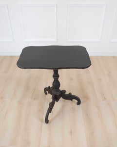 19th Century Swedish Black Painted Tri-Pod Table