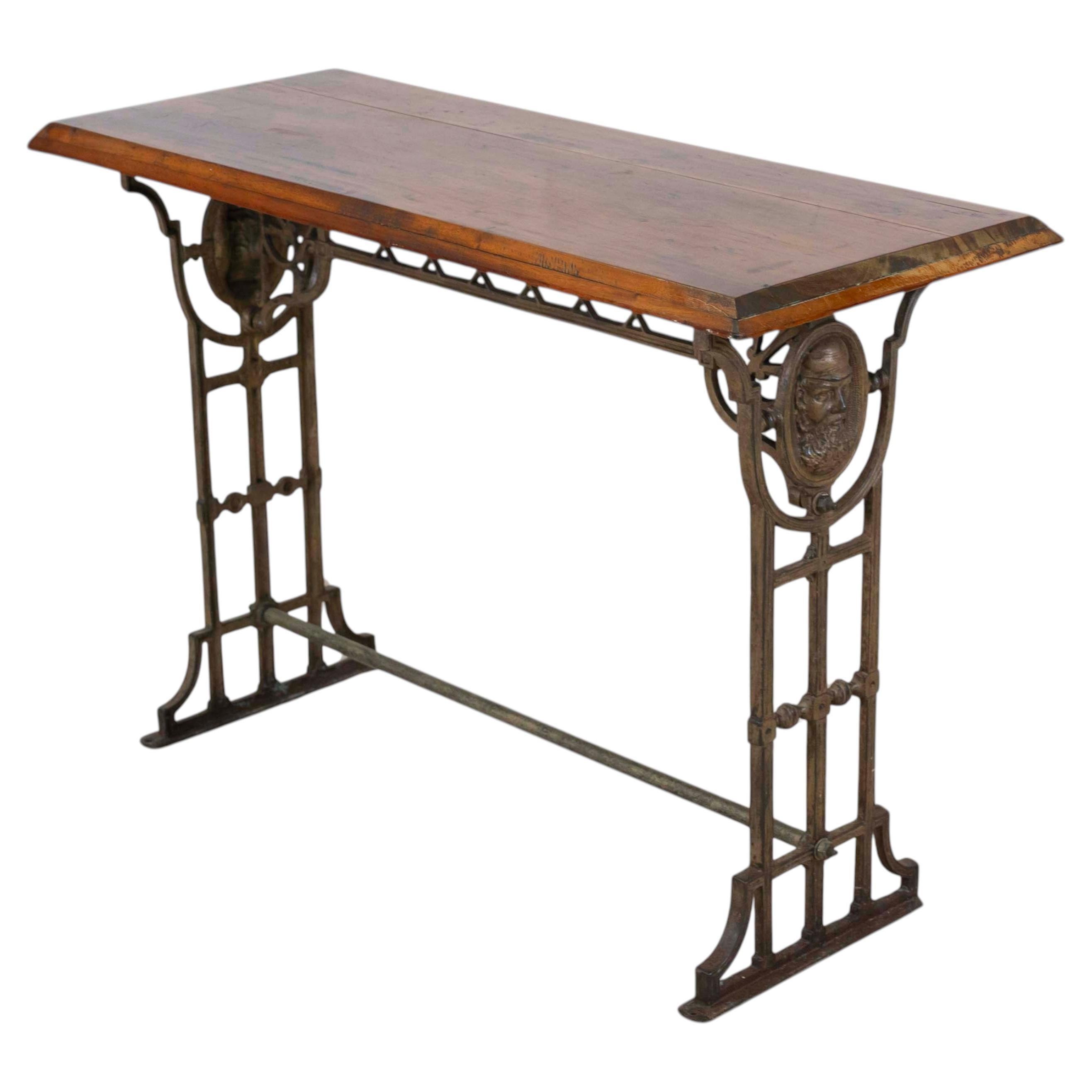W. G. Grace Cast Iron Pub Table For Sale