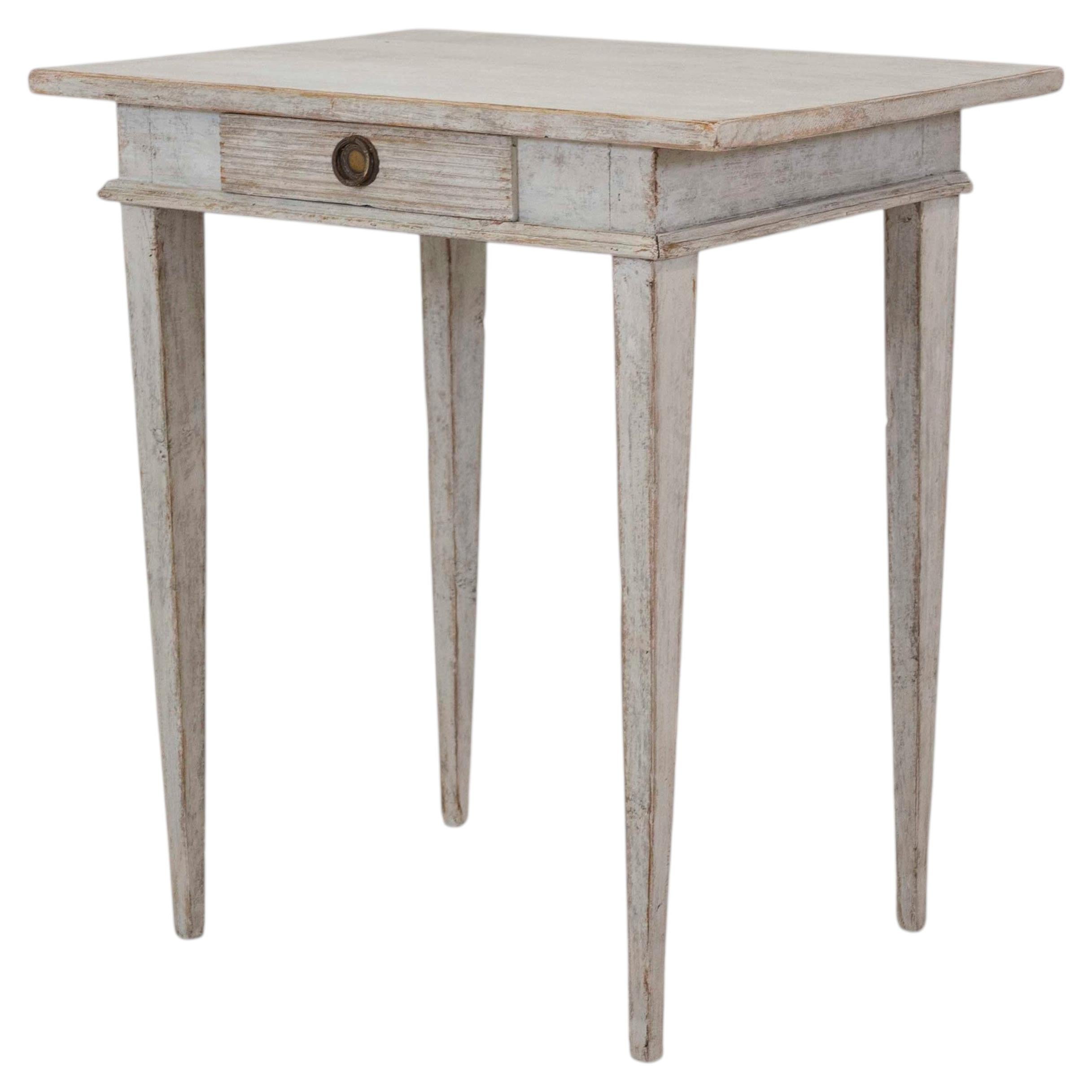 19th Century Gustavian Painted Side Table For Sale