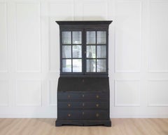 Swedish Gustavian Style Secretary and Vitrine