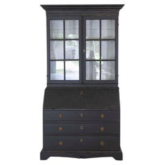 Swedish Gustavian Style Secretary and Vitrine