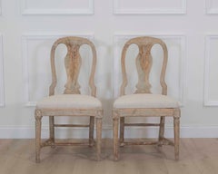 Pair of 19th Century Provincial Gustavian Chairs in Original Paint