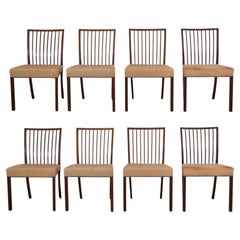 20th Century Set of Eight Danish Mahogany Dining Chairs by A.J. Iversen