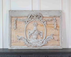 Late 18th Century French Carved Boiserie Panel with Original Paint
