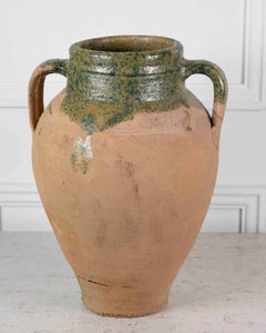 Turkish 20th Century Green-Glaze Water Pot