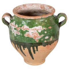 French 19th Century Green-Glaze Confit Pot