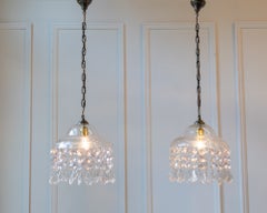 Pair of French Crystal Lights