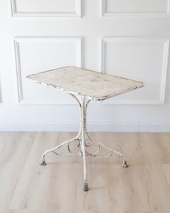 19th Century French Arras Wrought Iron Garden Table