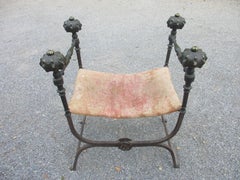 Iron and Bronze Italian 19th Century Folding Stool