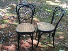 J J Kohn Bentwood Ebonized Chairs, 19th Century Austria