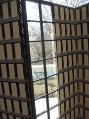 96" Art Deco Style Hand-Painted Four Panel Screen