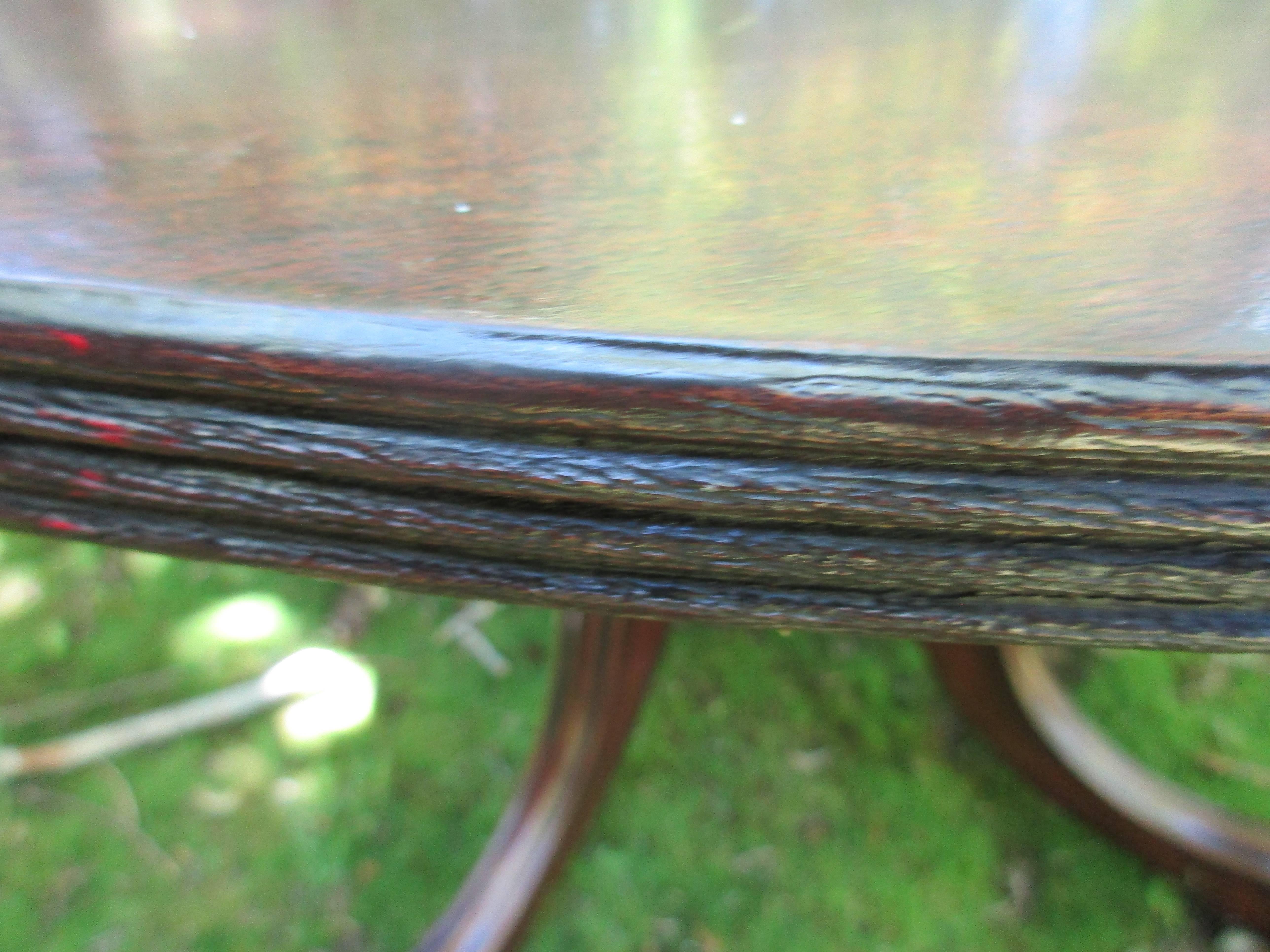 19th Century Mahogany Two Pedestal Dining Table In Good Condition For Sale In Water Mill, NY
