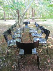 Set of Ten Ebonized Klismos Chairs by John Hutton for Donghia