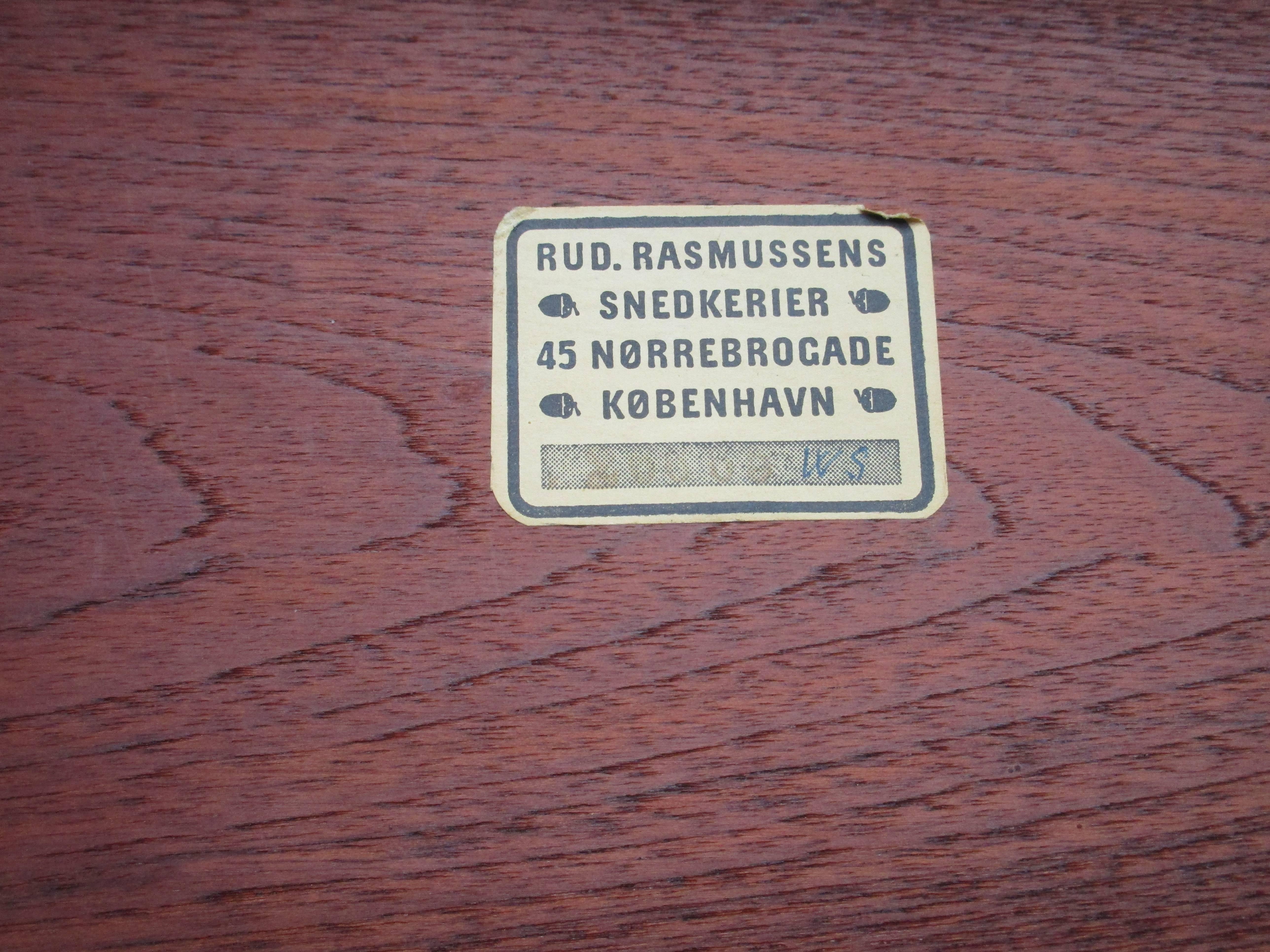 Verstellbarer Couchtisch von Rud Rasmussen, 1951 (Moderne der Mitte des Jahrhunderts) im Angebot