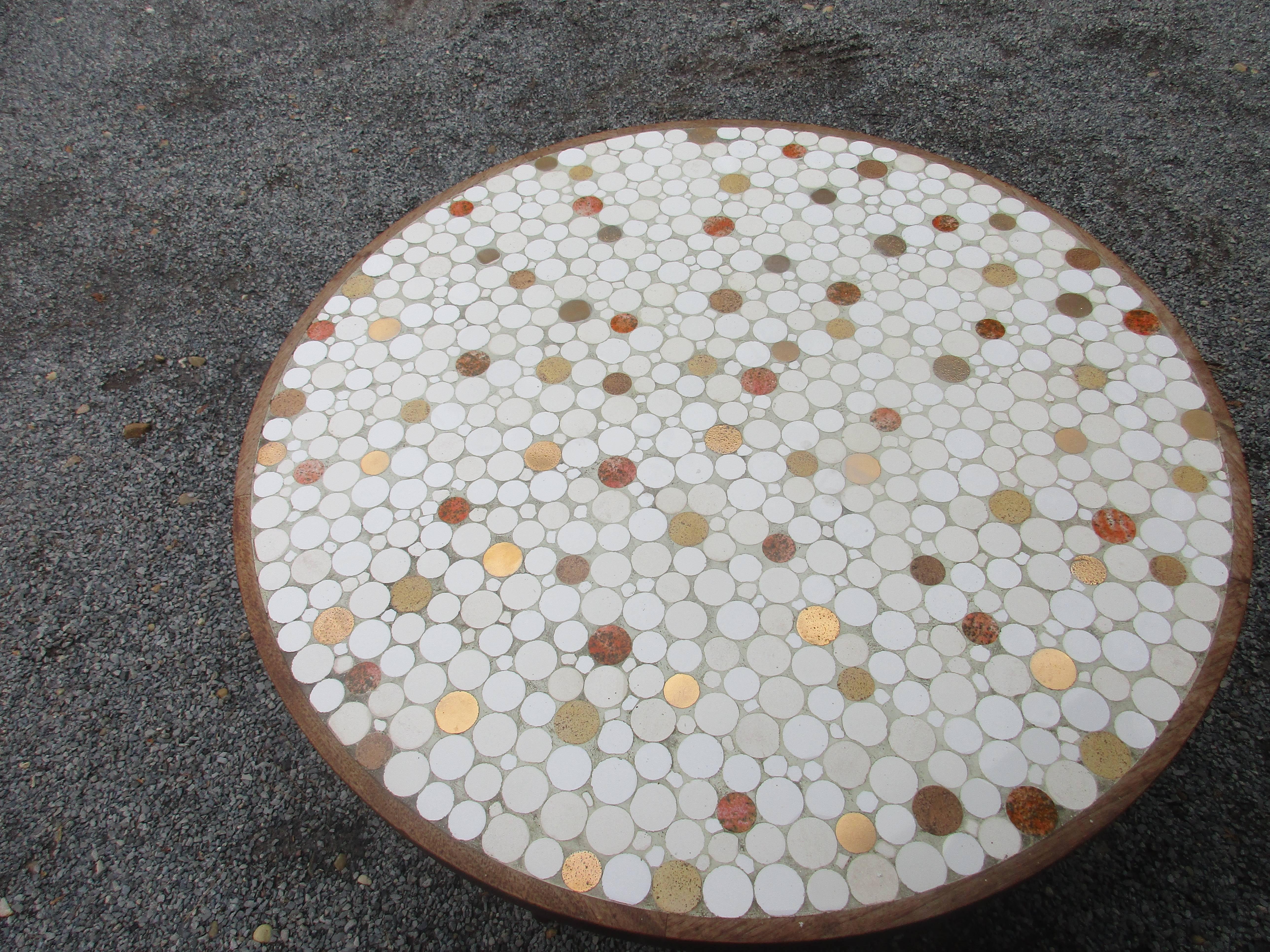 Mid-Century Hohenberg Original Handmade Tile Coffee Table