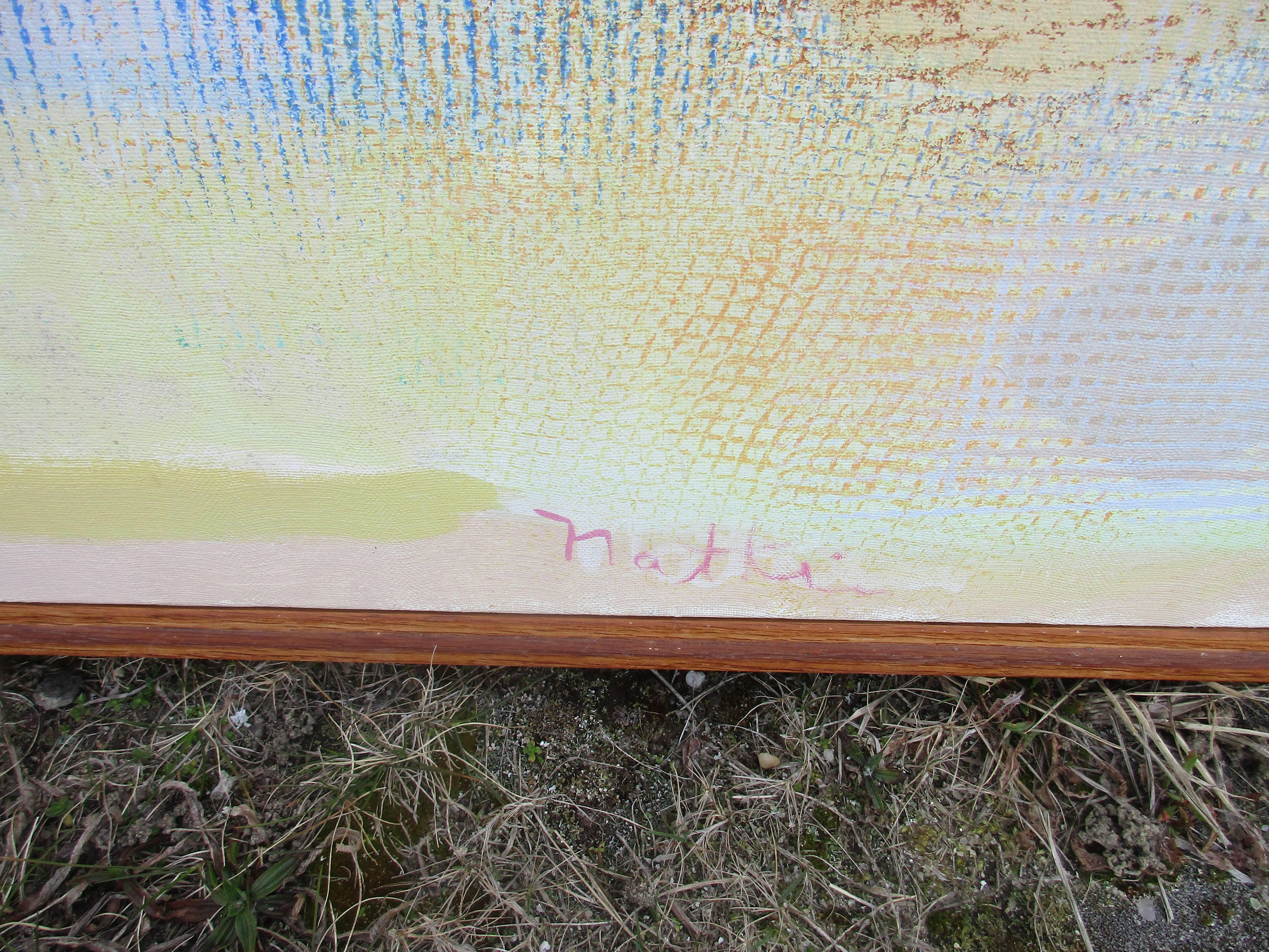 Quadro astratto anni '70 84x48