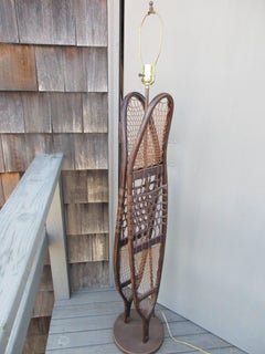 Vintage Snow Shoe Standing Lamp