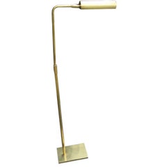 Midcentury Adjustable Brass Standing Lamp by Koch & Lowy