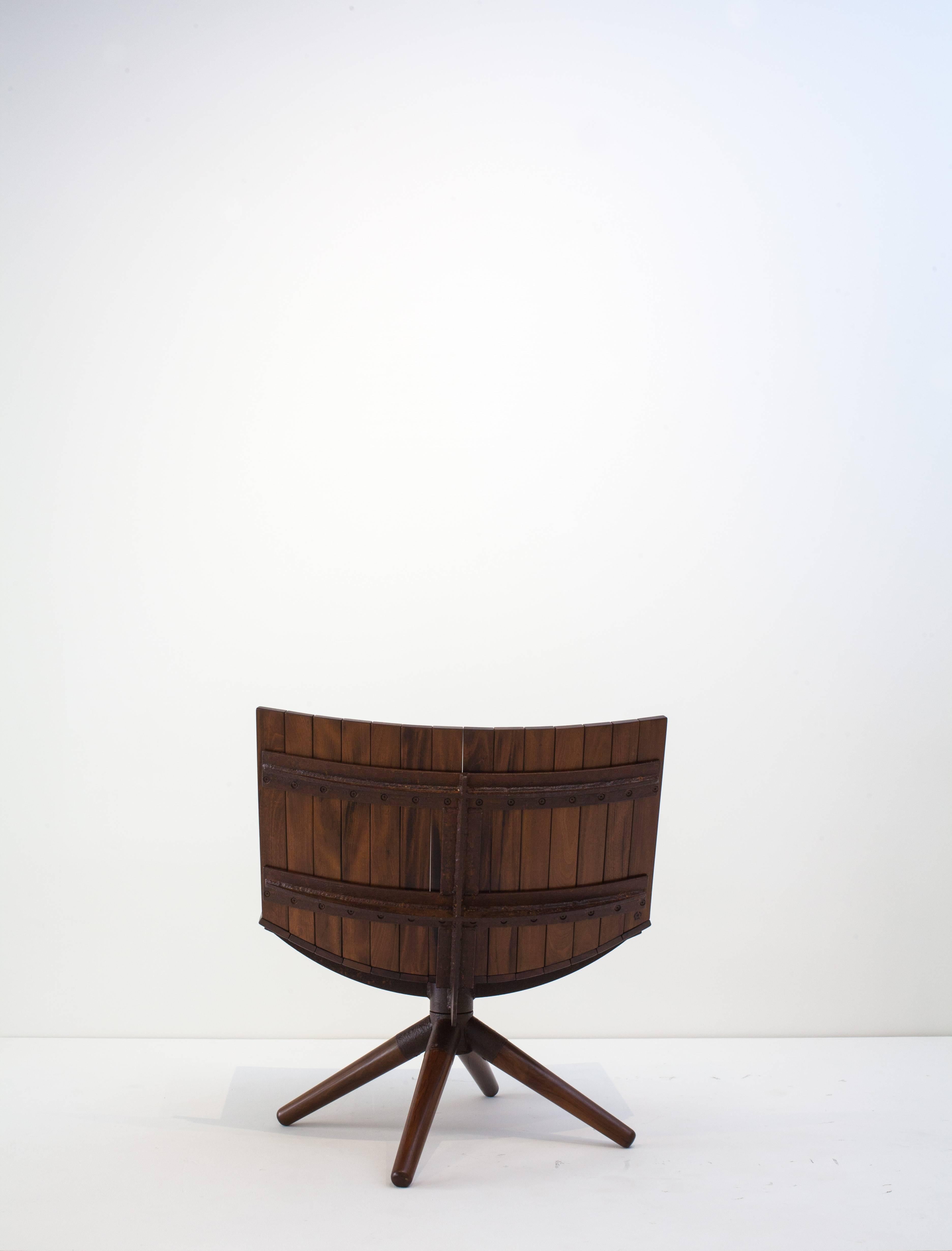 Iron Radar Chair by Carlos Motta For Sale