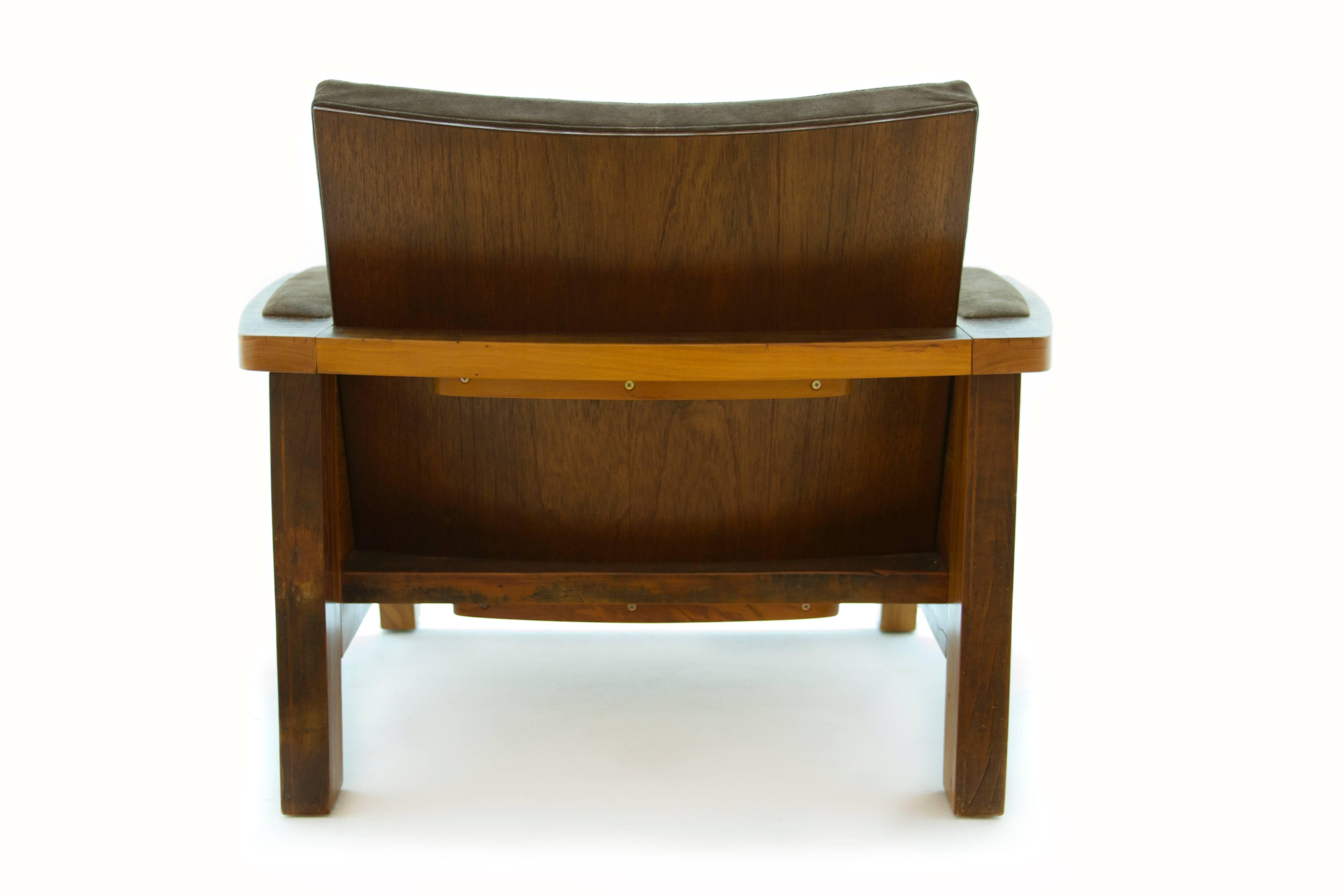 Braz Reclaimed Peroba Rosa Armchair by Carlos Motta  In Excellent Condition For Sale In New York, NY