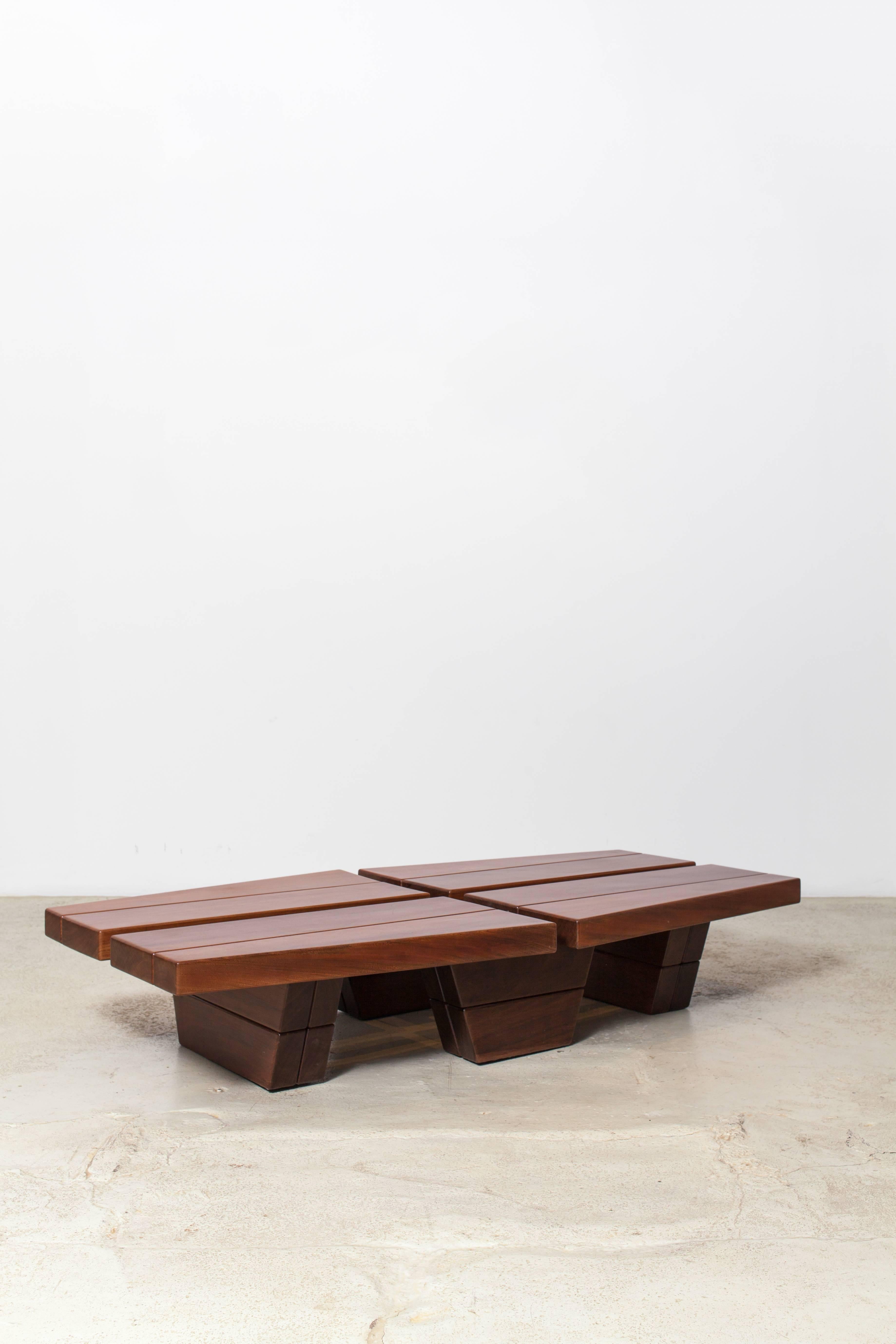 EDITION 3 OF 6
A limited edition coffee table, handcrafted from reclaimed Ipê wood.