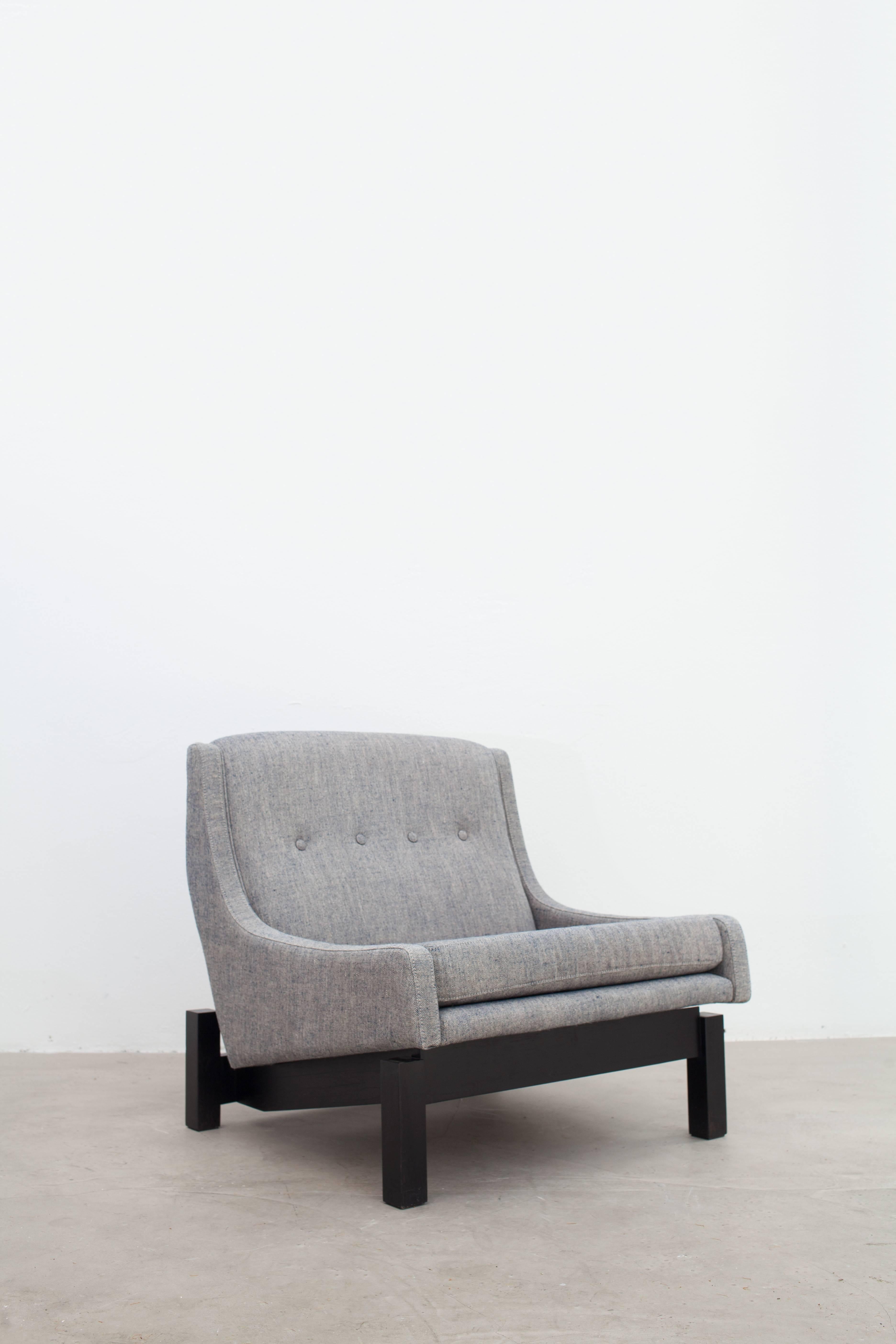 Mid-Century Modern Sergio Rodrigues, Parati Lounge Chair and Ottoman, made to order For Sale