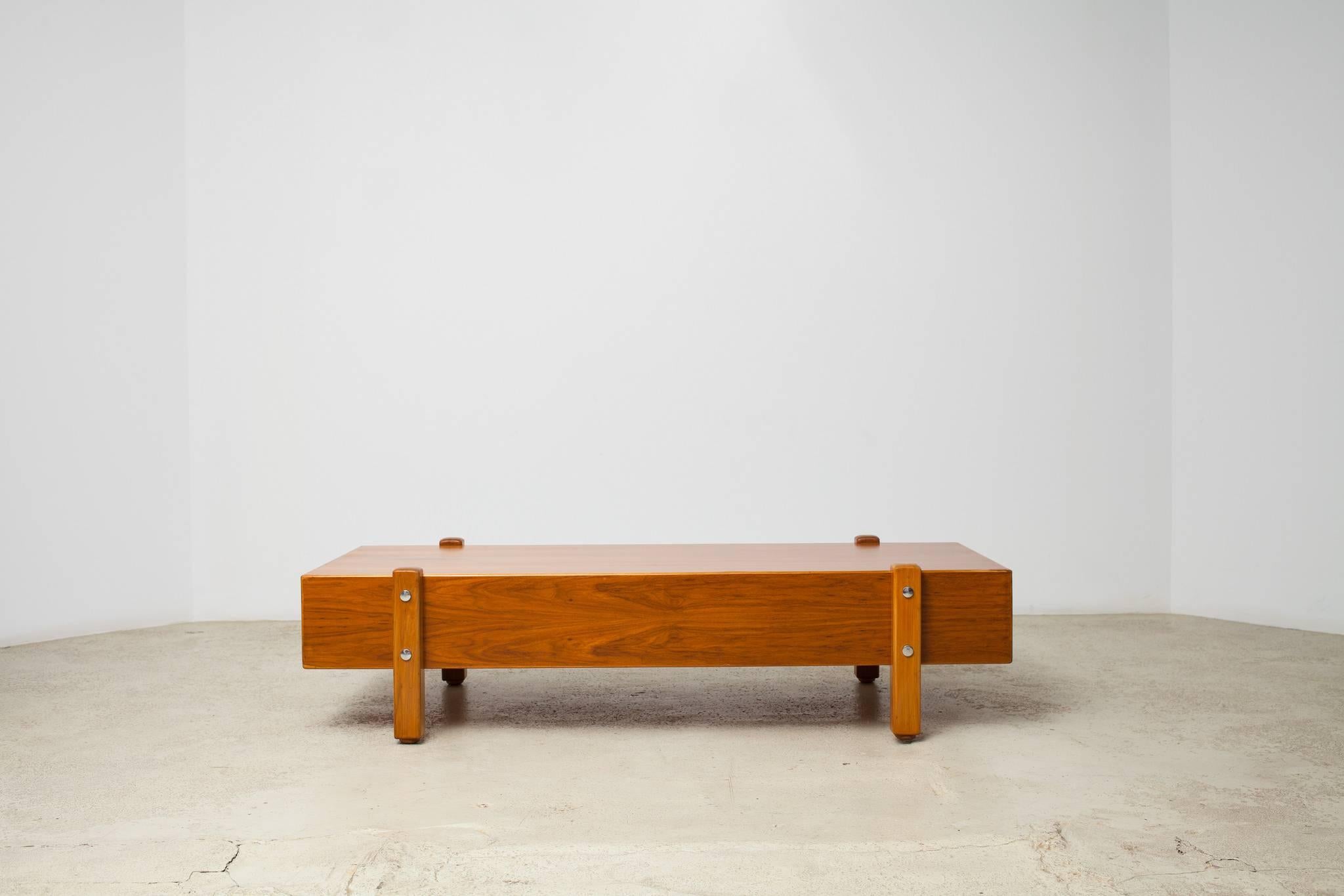 Mid-Century Modern Vintage Sergio Rodrigues, Eleh Bench / Coffee Table, 1965 For Sale