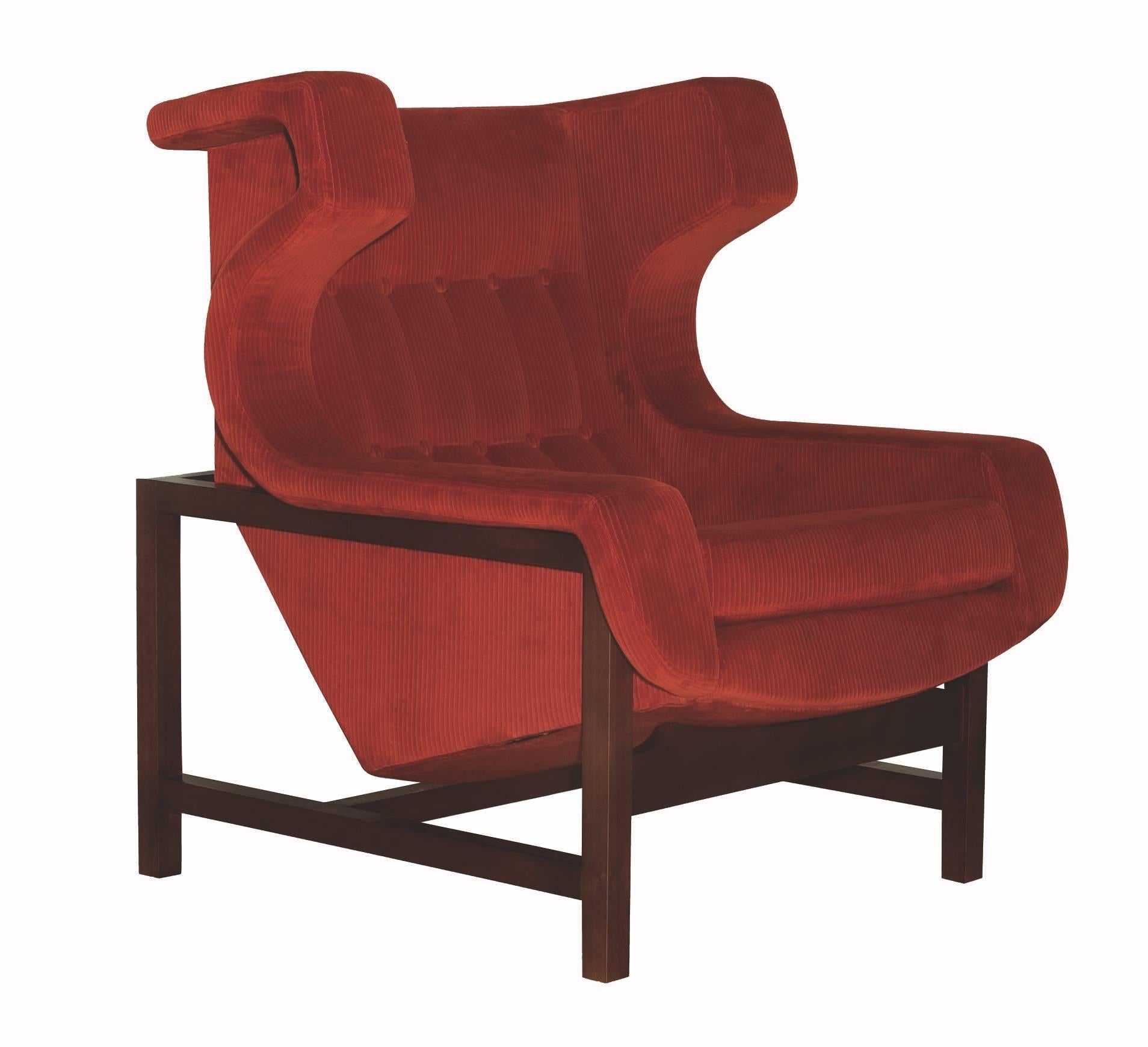Brazilian Voltaire Armchair by Sergio Rodrigues For Sale