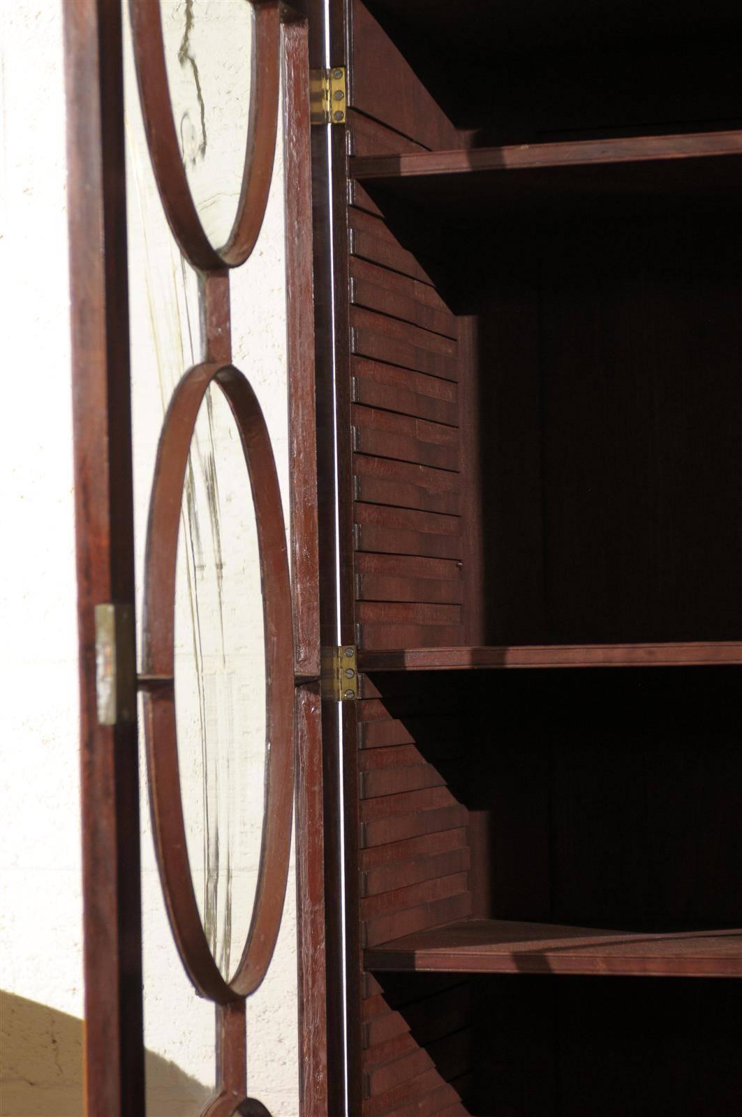 19th Century English Mahogany Breakfront Bookcase 5