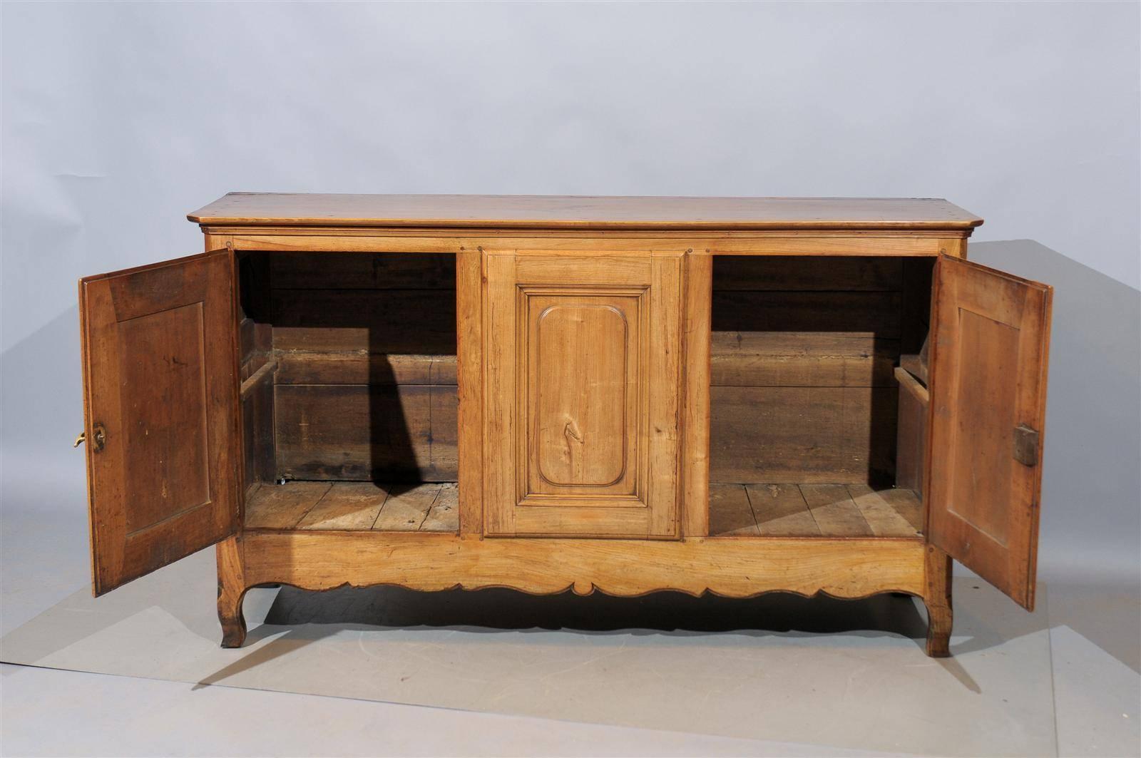 19th Century French Louis XVI Style Fruitwood Enfilade In Excellent Condition In Atlanta, GA