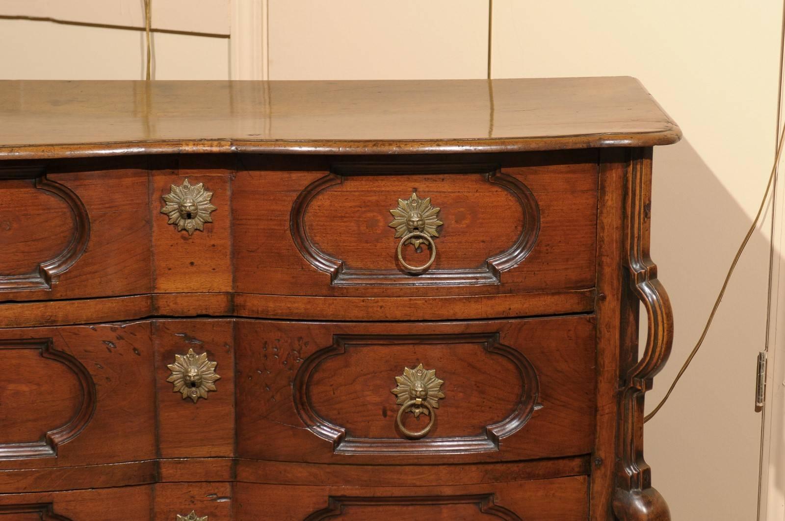 18th Century French Louis XIV Style Walnut Commode In Excellent Condition In Atlanta, GA