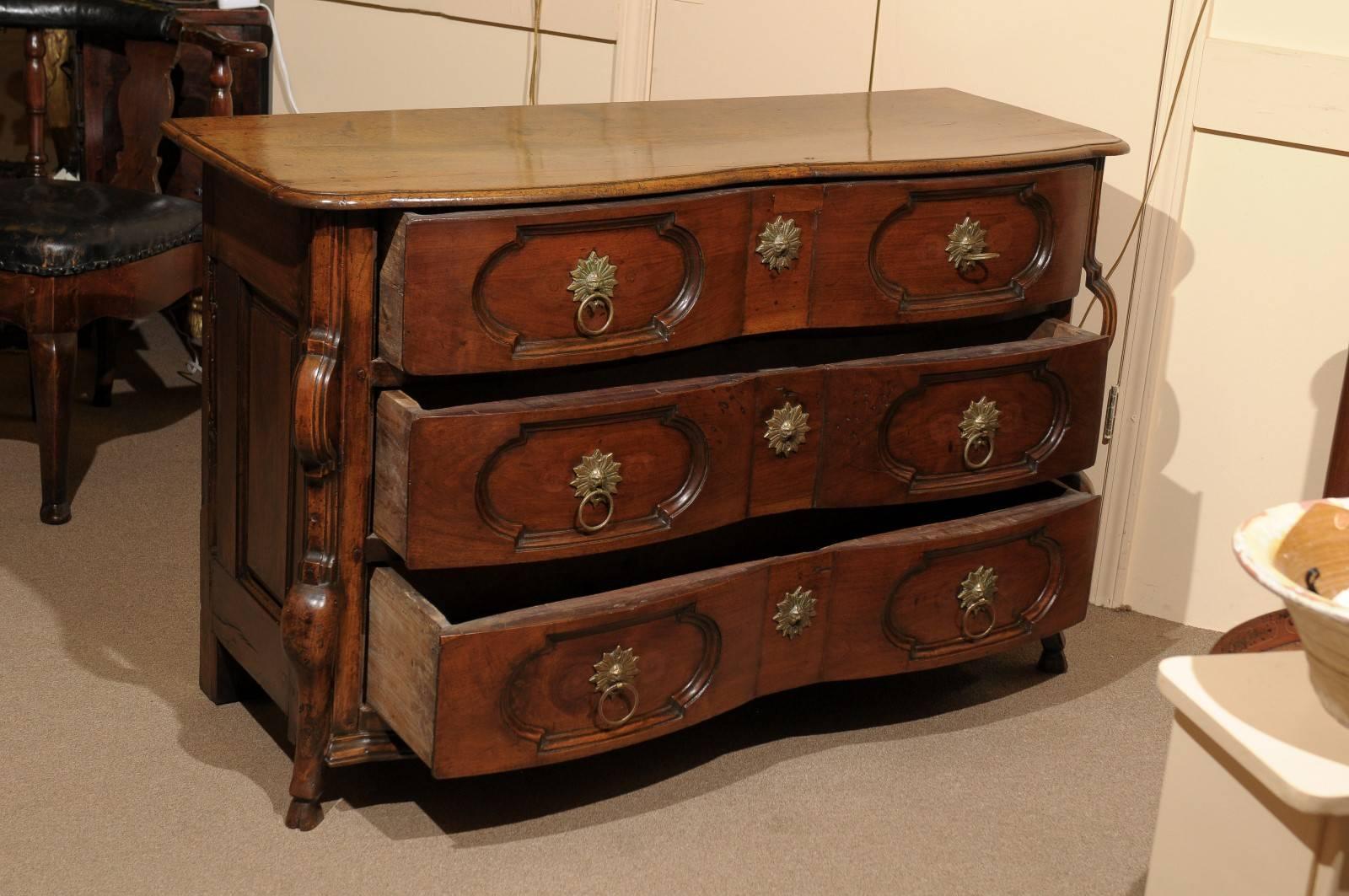 18th Century French Louis XIV Style Walnut Commode 1