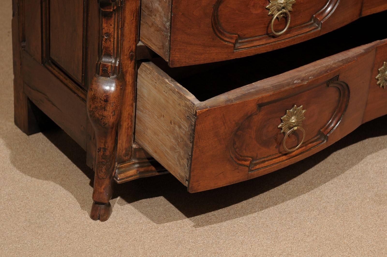 18th Century French Louis XIV Style Walnut Commode 3