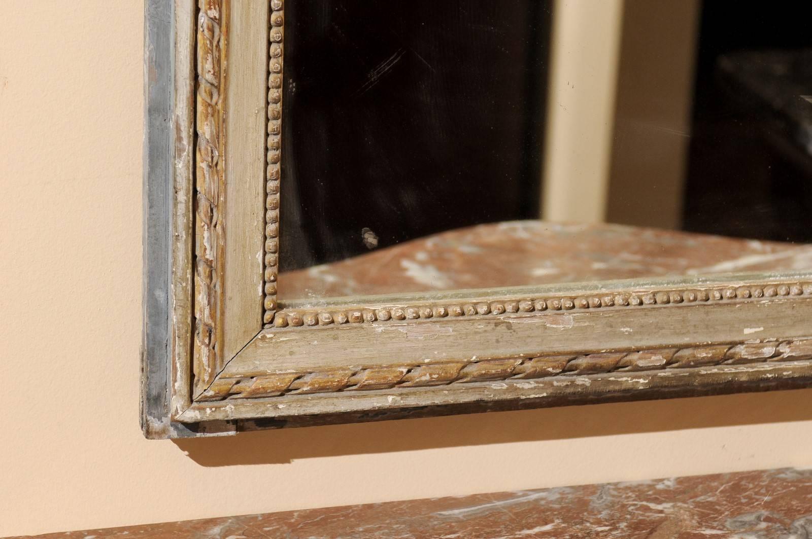 Early 19th Century French Trumeau Mirror with Oil on Canvas Painting 5