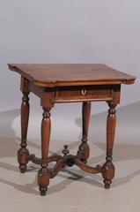 Petite 18th Century Louis XIV Style Walnut Side Table