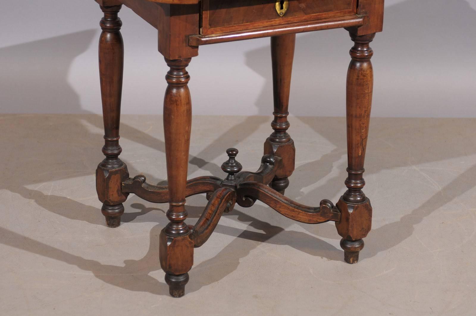 Petite 18th Century Louis XIV Style Walnut Side Table 5