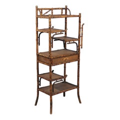 19th Century Continental Bamboo Shelf or Stand