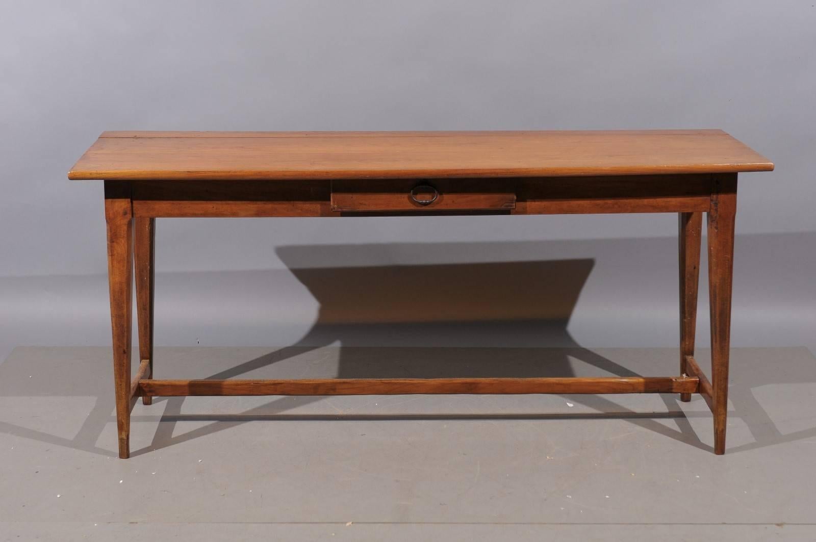 19th Century French Fruitwood Server/Console with Tapering Legs 1