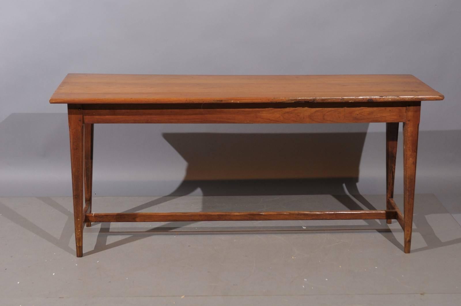 19th Century French Fruitwood Server/Console with Tapering Legs 5