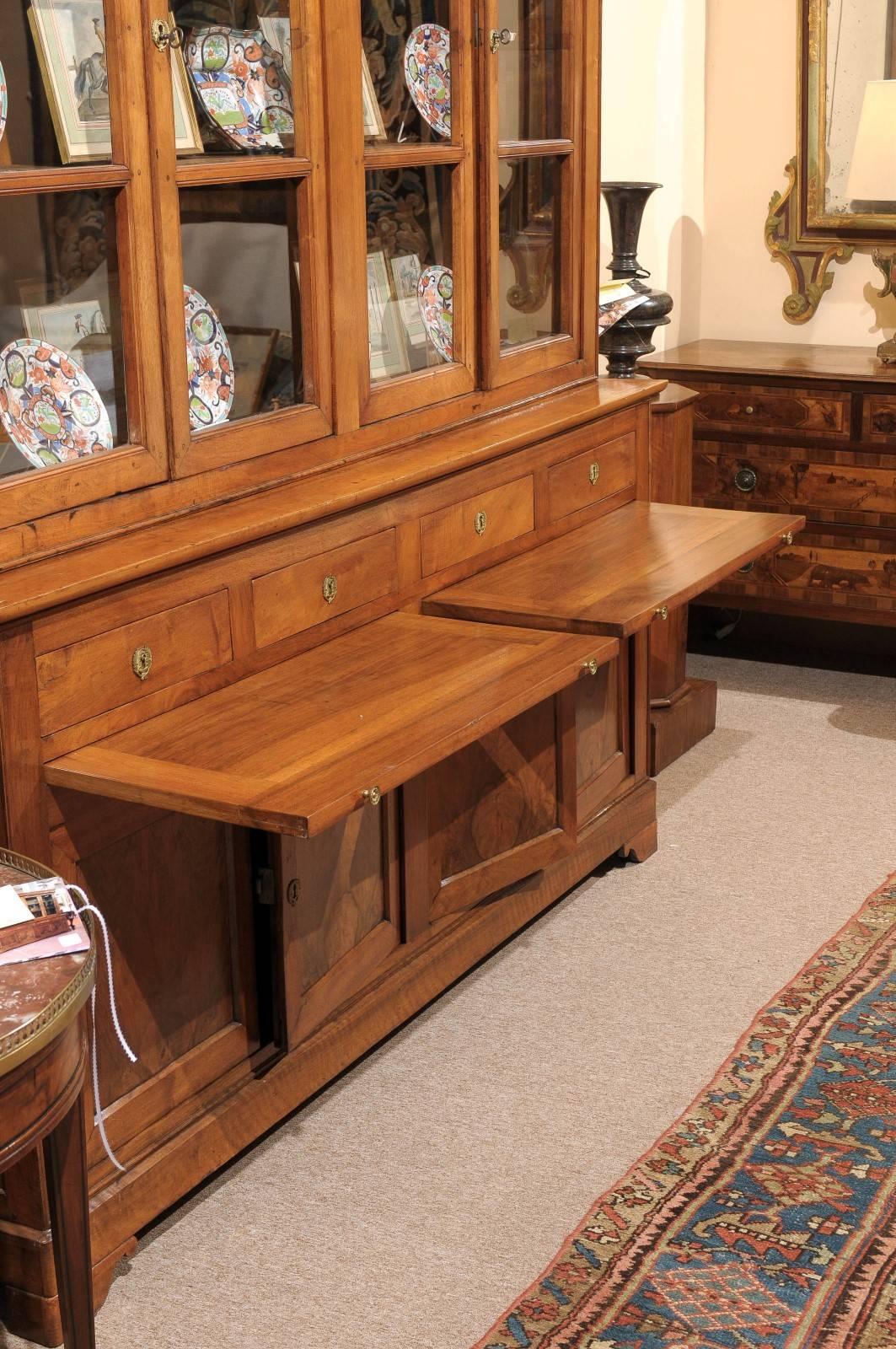 19th Century French Louis Phillippe Walnut Bookcase 4