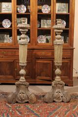 Pair of Palatial Sized Continental Floor Standing Torcheres, ca. 1800