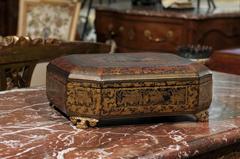 19th Century English Chinoiserie Game Box