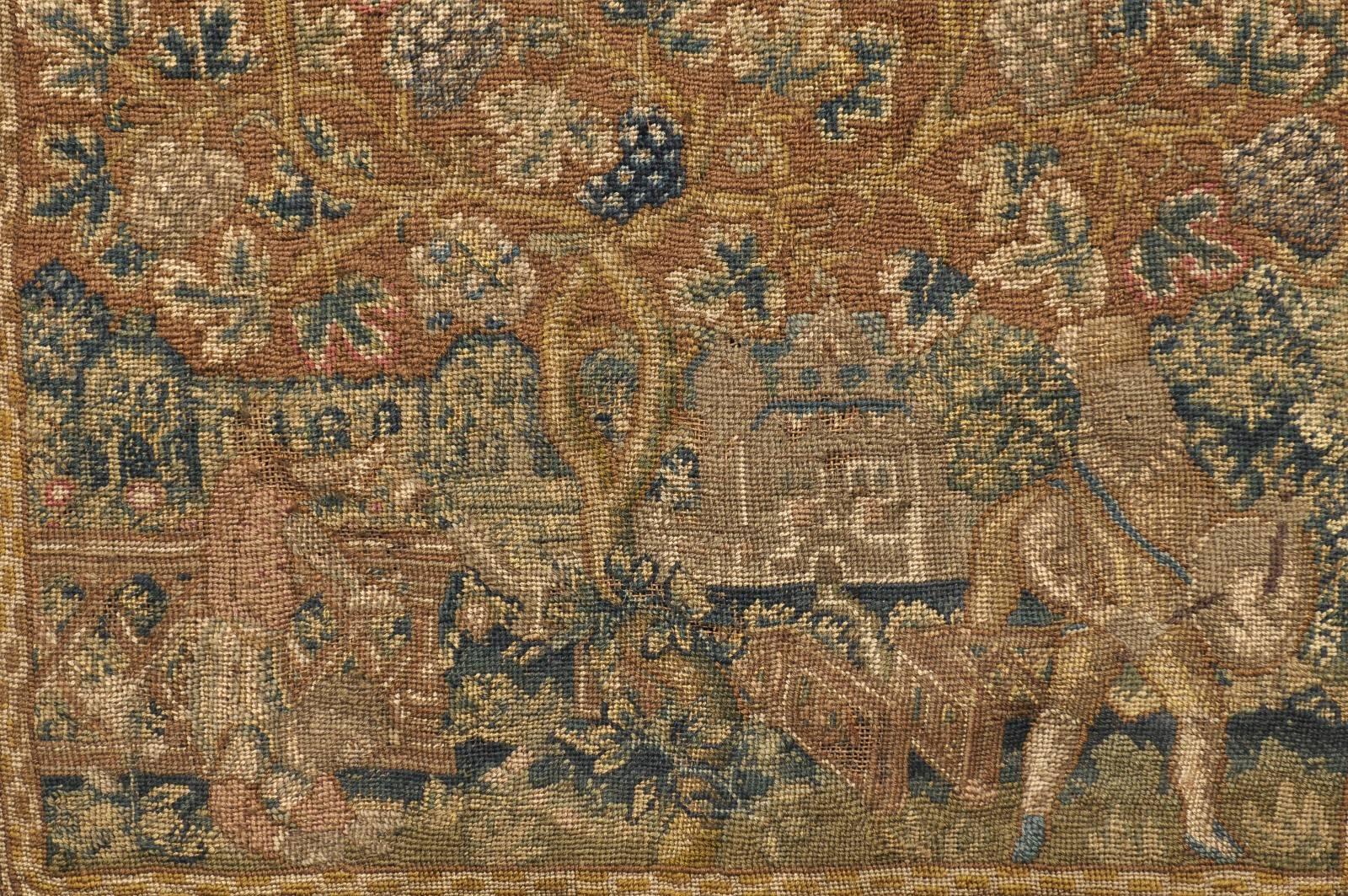 Pair of Framed 17th Century Tapestries, Brussels 1