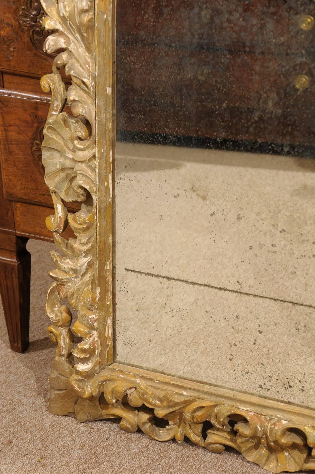 Rococo Style Italian Gilt-Wood Mirror, 19th Century 6