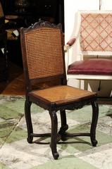 Set of 8 French Regence Style Oak Dining Chairs, circa 1890