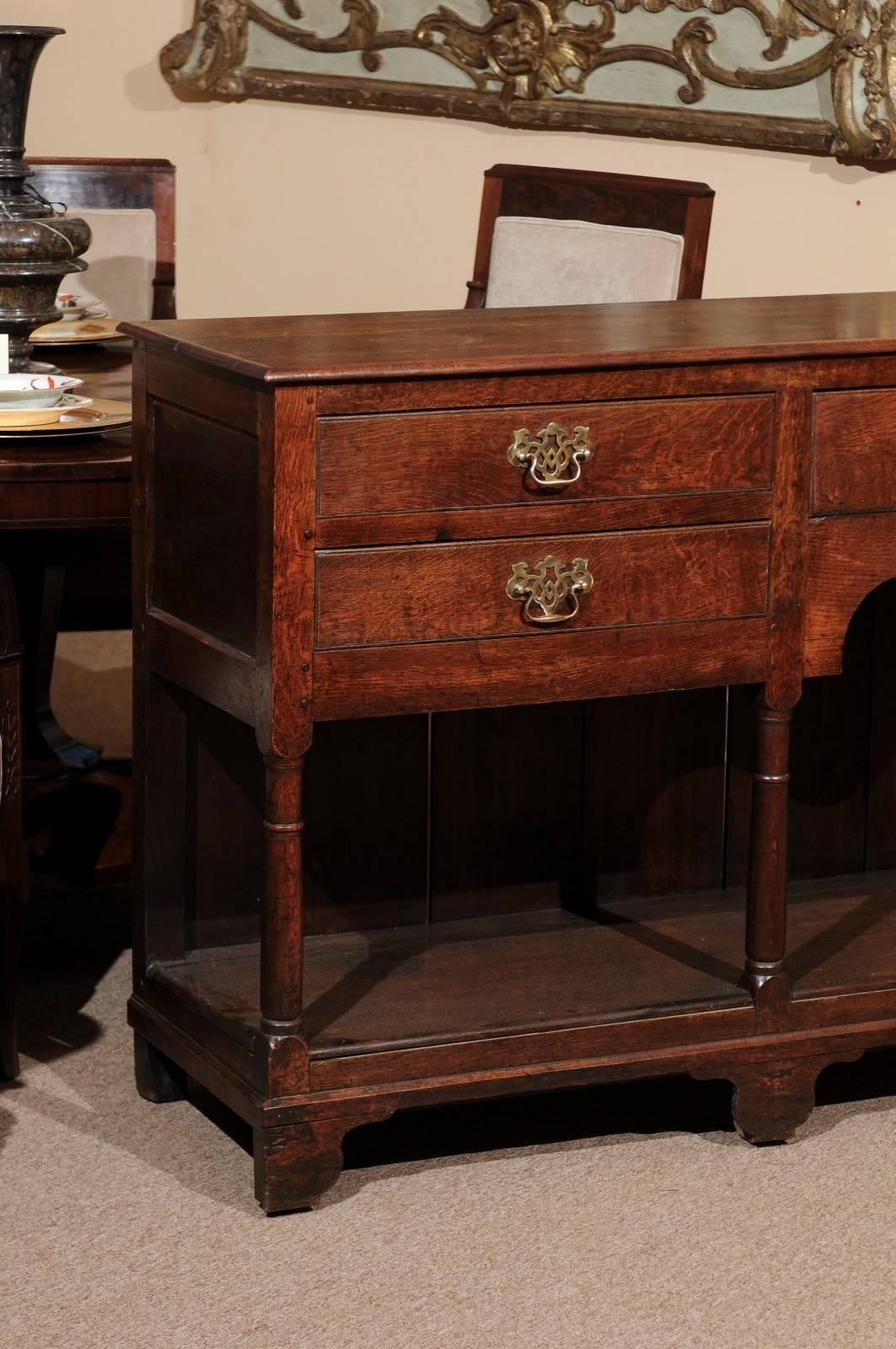 19th Century English Oak Dresser Base or Server 3