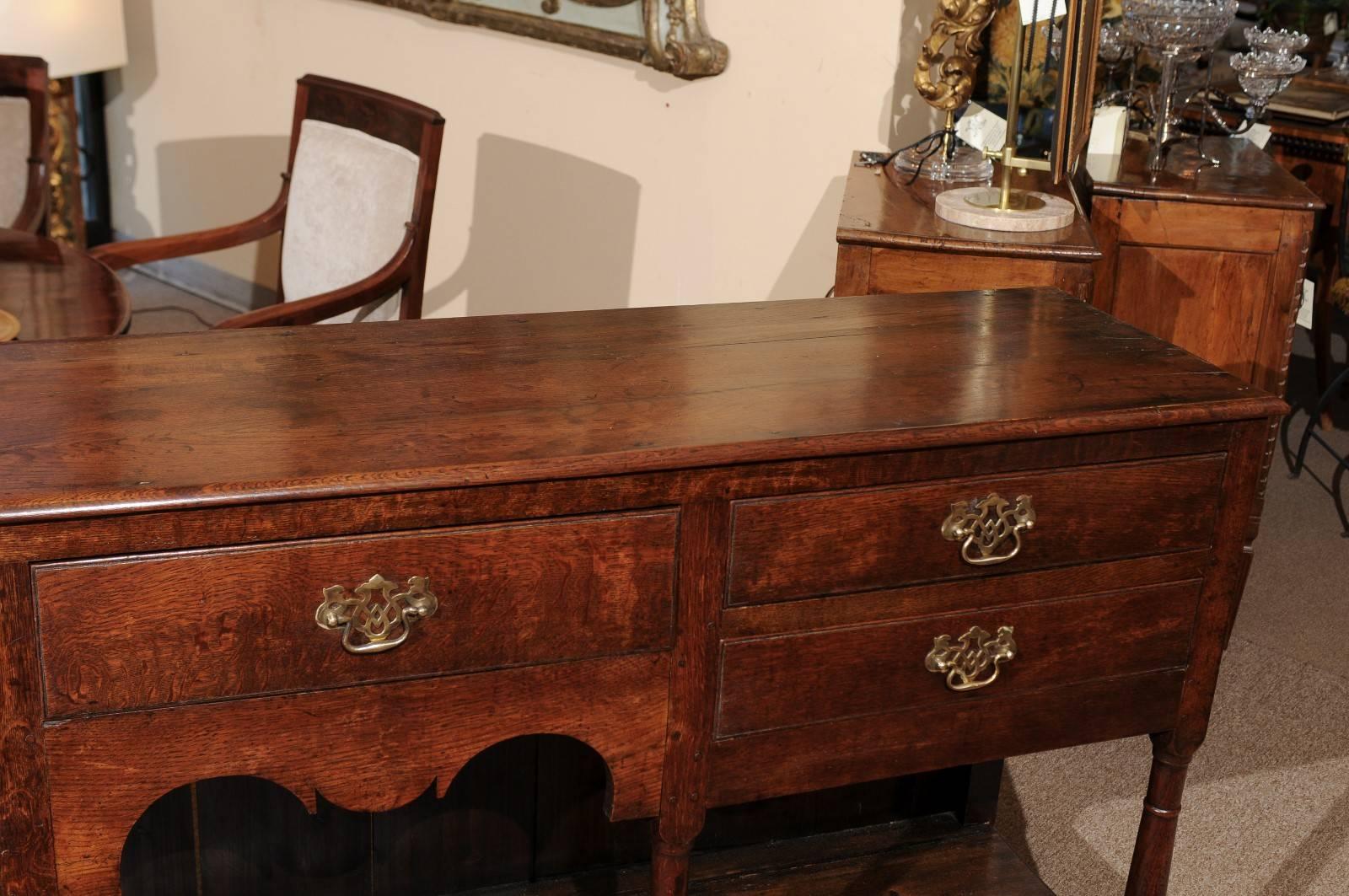 19th Century English Oak Dresser Base or Server 2