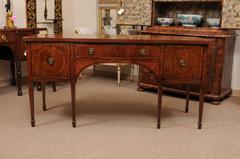 Georgian Mahogany Inlaid Sideboard with Serpentine Front, circa 1800