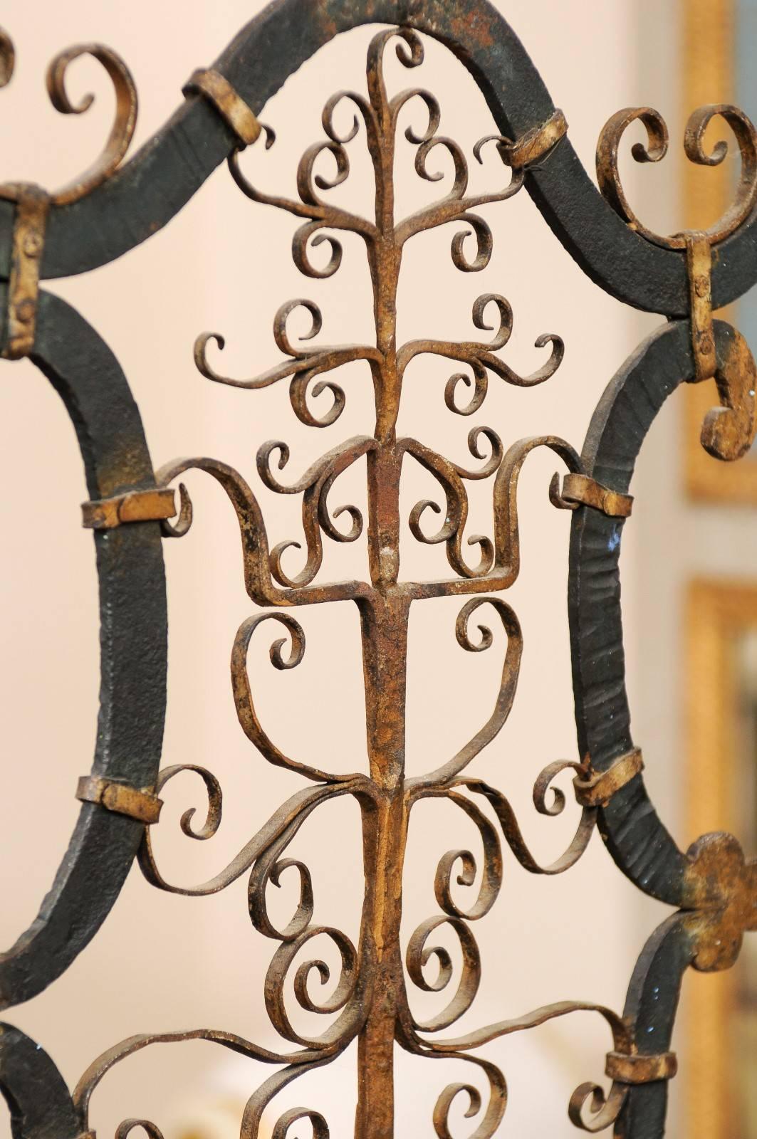French Wrought Iron Floor Candelabra, ca. 1900 For Sale 3