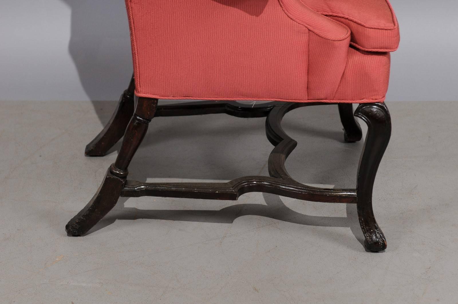 William & Mary Englischer Sessel aus Nussbaumholz aus dem frühen 18. Jahrhundert im Angebot 3